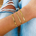 2022 3MM/4MM/5MM Stainless Steel Snake Chain Bracelet for Women 18K Gold Color Bracelets 316L Jewellery Wholesale