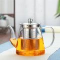 950ml Eco-Friendly Borosilicate Glass Teapot Stovetop Safe Luxury Classic Flowering Tea Maker Stainless Steel Infuser