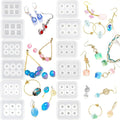 12-Piece Silicone Mold Set DIY Epoxy Resin Silicone Mold Necklace Earrings Pendant Jewelry Beads Making