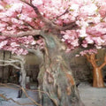 15ft Tall Decorative Artificial Cherry Tree with Multi-Material Leaves Custom Big Fiberglass Trunk and Fabric Flowers OV OV64 MegaBDM
