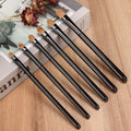 Black Eye Liner Natural Hair Makeup Blending Brushes Custom Small ultra Fine Thin Eyeshadow Brush Wood Handle OEM Brand Private