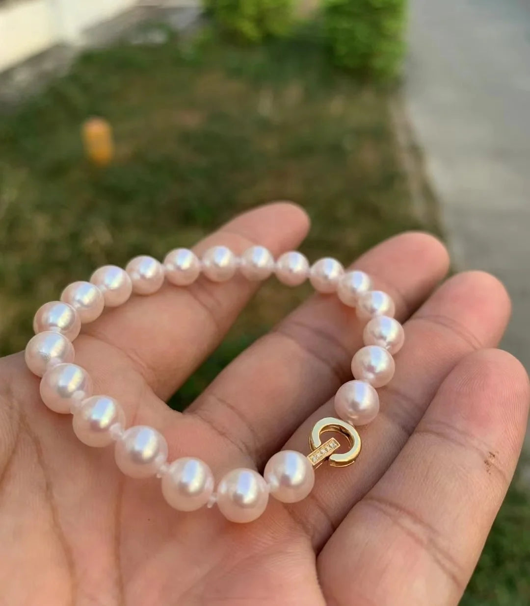 C283 4-5mm 925 Sterling Silver 18K Gold Plated Pearl Clasp for Jewelry Wholesale Metal Cord Ends Clasp Necklace/bracelet Clasp