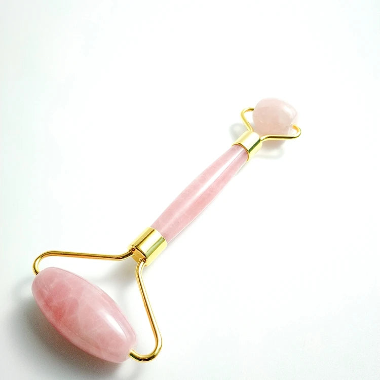 2026 Jade Facial Massage Roller for Face Roller Real Jade 100% Rose Quartz