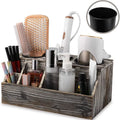 Wooden Hair Dryer Holder Bathroom Storage Rack Dressing Table Storage Rack