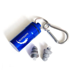 BSCI Factory 31dB Grey Silicone Ear Plugs Aluminum Case and Logo Party Motorcycle Earplugs Reusable Wholesale Noise Reduction