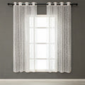 Wholesale White European Cheap Sheer Embroidery Window Drapes Tulle Embroidered Curtains for Home Living Room
