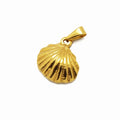 Hot Selling 18k Gold Women Shell Pendant Ocean Jewelry Stainless Steel Sea Cowrie Pendant Necklace