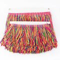 Deepeel RC901 10/15/20cm Wide Fringe Row Lace Rainbow Tassels Fringe Trim Christmas Decorative Lace Accessories for Dance Dress