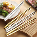 Korean-Style 304 Stainless Steel BBQ Tongs Non-Slip Food Clips with Plastic Handle Heat Resistant for Household Buffet Use