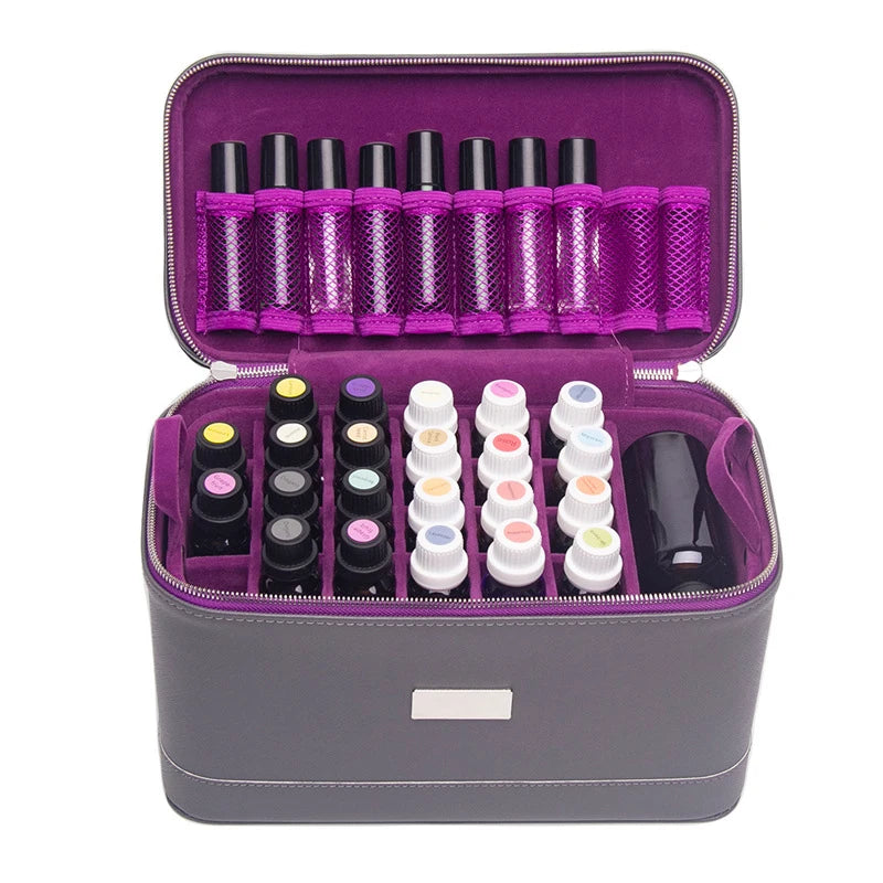 15ML Double-layer Cosmetic Nail Polish Storage Box Essential Oil Bag
