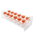RAY YI Custom Logo Acrylic Shot Glasses Tray Holder for Shot Glasses