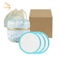 Eco-friendly 8cm Soft Face Bamboo Cotton Cleansing Pads Set All Skin Types Reusable Vegan Makeup Remover