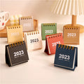 2023 Mini Calendar Desktop Paper Retro Creative Simple Table Diary Decoration School Office Supplies Desk Calendar Small Planner