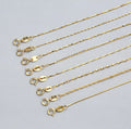 FREE SHIPPING Factory Price Variety Style Gold Plated Gold Plated 925 Sterling Silver Chain