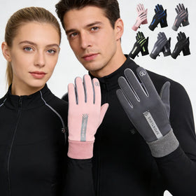 Wholesale Touch Screen Full Finger Gel Palm Warm Women and Men Unisex Winter Gloves