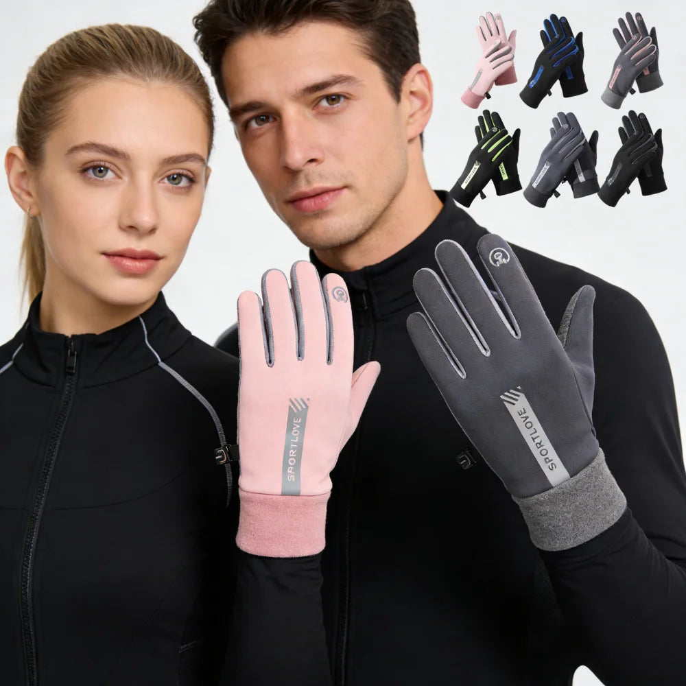 Wholesale Touch Screen Full Finger Gel Palm Warm Women and Men Unisex Winter Gloves