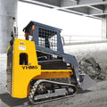 China's New Arrival Product Mini Skid Steer Loader Wheel 1Ton EPA Certified diesel Engine Crawler Skidsteer with Canb