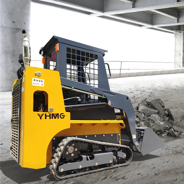 China's New Arrival Product Mini Skid Steer Loader Wheel 1Ton EPA Certified diesel Engine Crawler Skidsteer with Canb