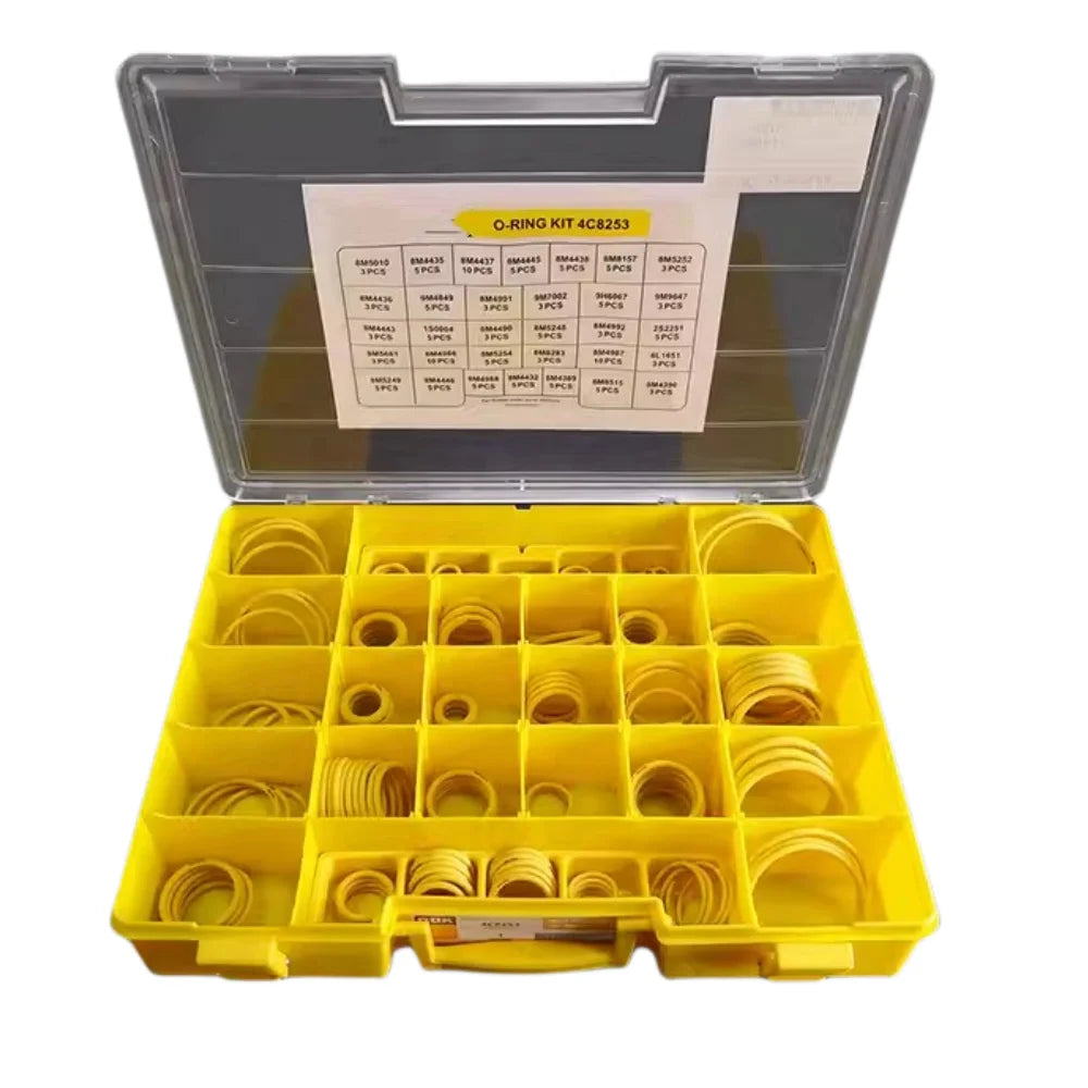 4C-8253 O-Ring Kit Box 4C8253 D-RING Rubber O Rings for CaterpillarExcavator