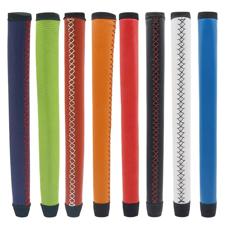 Customized logo Cowhide Leather Material Standard Golf Putter Grip