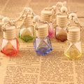 Multi-Shape Decorative Car Accessories 8ml Clear Glass Aromatherapy Diffuser Fragrance Car Hanging Glass Bottles