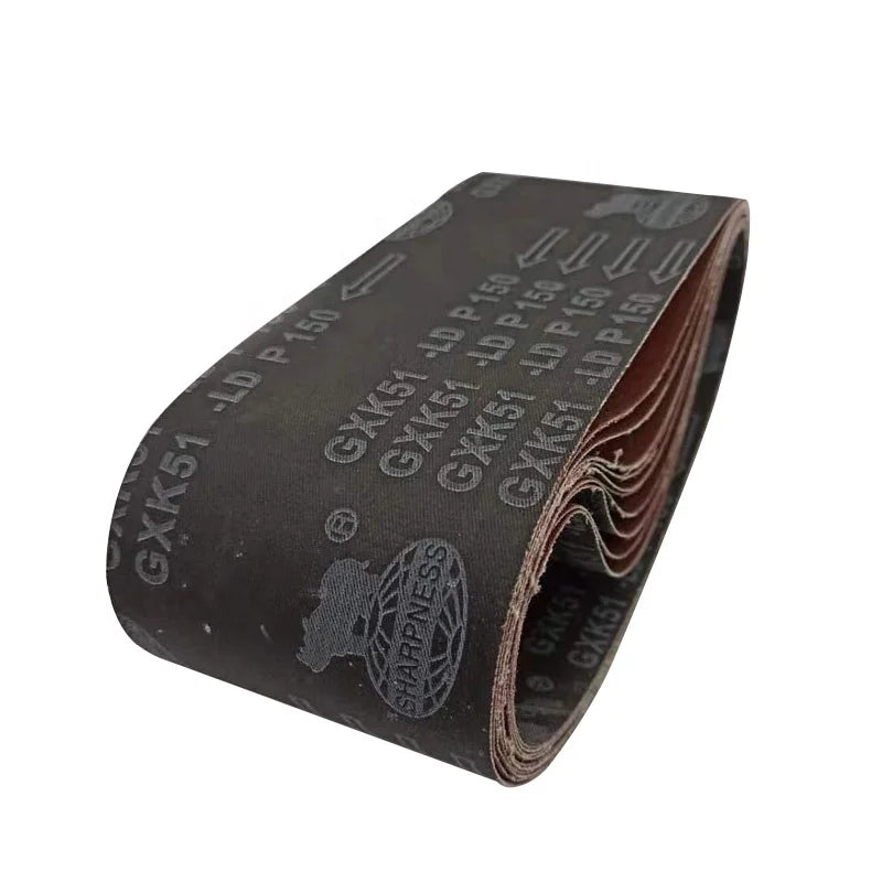 Aluminum Oxide OEM Sand Belt Abrasive Belt Wood and Metal Ceramic Abrasive Emery Belt Sand Roll 4*36cinch