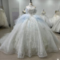Jancember XS048 Beautiful Off Shoulder Puffy Ball Gown Wedding Dresses