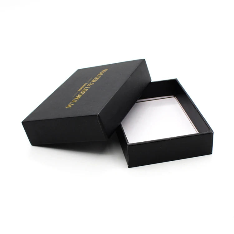 Custom Wholesale Two-Piece Paper Packing Gift Hat Boxes with Custom Logo and Gold Logo Embossed and Matt Laminated