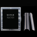 C Curve U Shape Clear Acrylic Dual Nail System Forms Full Cover False Nail Tips Extension Form with Scale