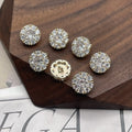 High-end Crystal Zircon Buttons Buckle Custom Flower Square Rhinestone Shoe Decor Cloth Accessories