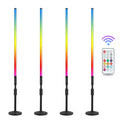 USA Free Shipping 4Pack Control RGB LED Tube Light with Stand  Indoor 18W DJ Party Events