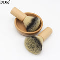 1pc New Design JDK Wood Handle Shaving Brush Straight Style Synthetic Hair Knot Barber Shop Using Brush
