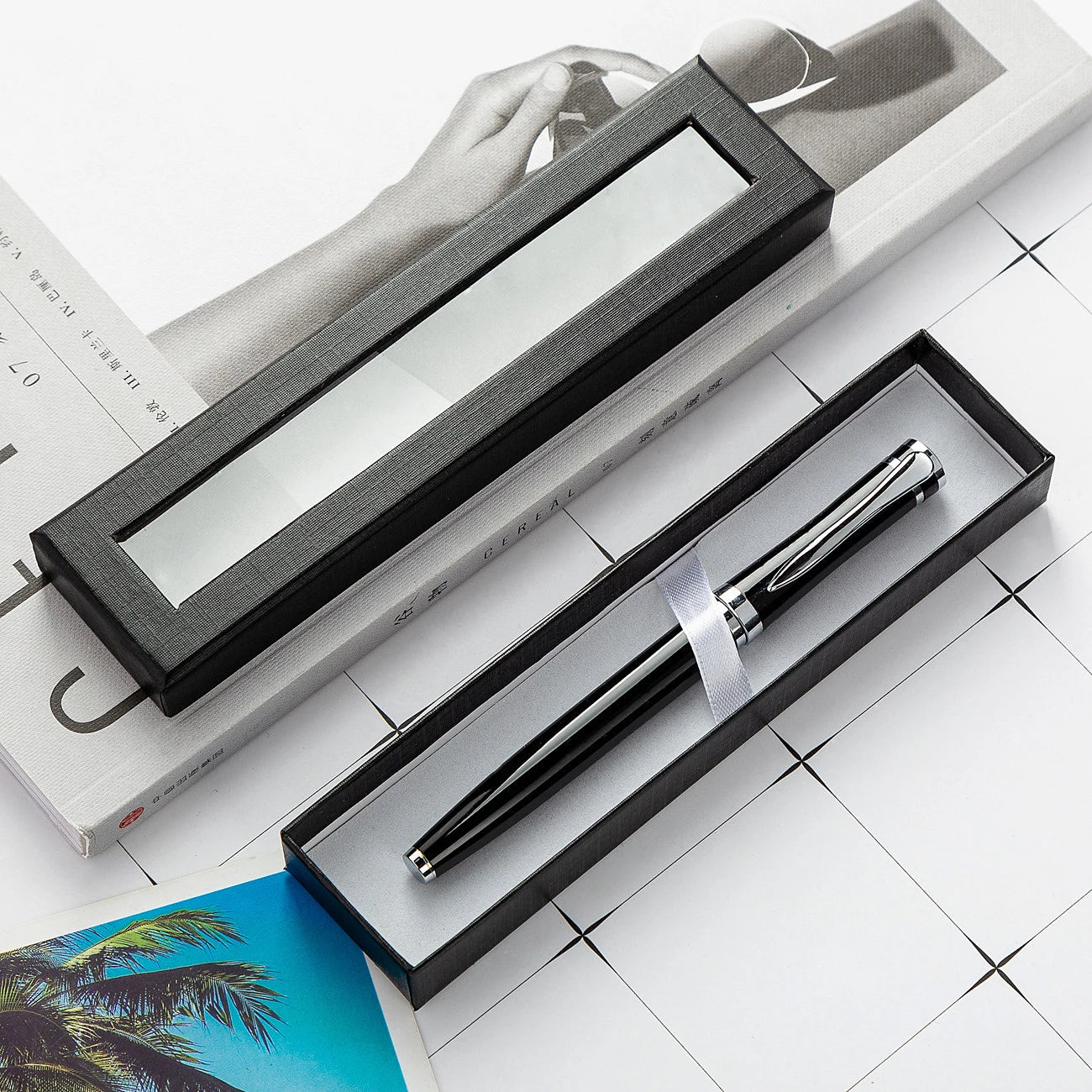 Custom Recyclable Boxes Magnetic Closure for Wearable Nail Tools Jewelry Packaging PE Film Anti-Oxidation Suspension Box High