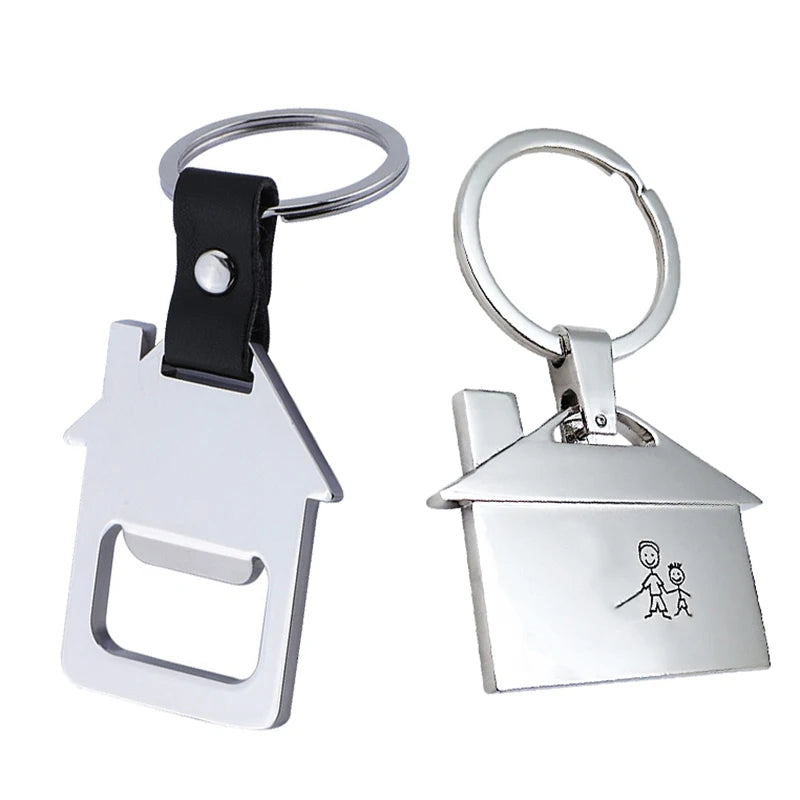 Custom Logo Keyrings Embossed Personalized Souvenir Gifts Keychains Soft Enamel Metal Key Chains Real Estate Gift Set