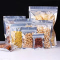 Factory Price 10x15cm Clear Front Silver Aluminum Foil Zip Lock Bag Factory Price Plastic Packaging Pouch for Food Tea