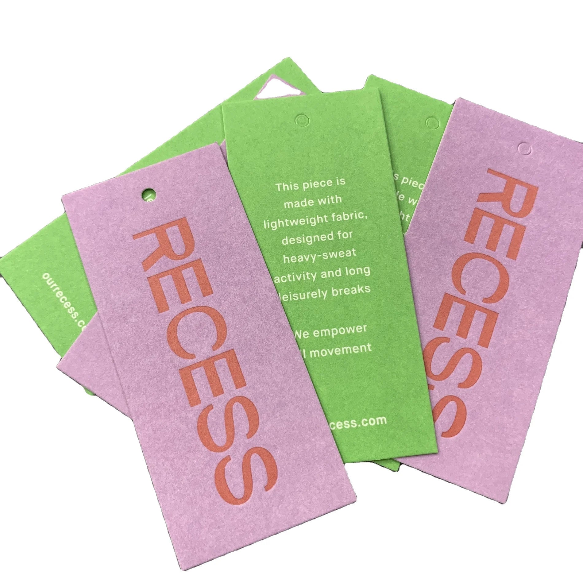 Custom Clothing Own Logo Brand Printed Die Cut Hang Tags Design Color Coated Paper Hang Tags Thick Cardboard Hangtag
