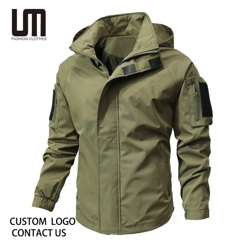 Clearance Sales Autumn Winter Trending Products Men Fashion Casual Windbreaker Zipper Hooded Jacket Coats