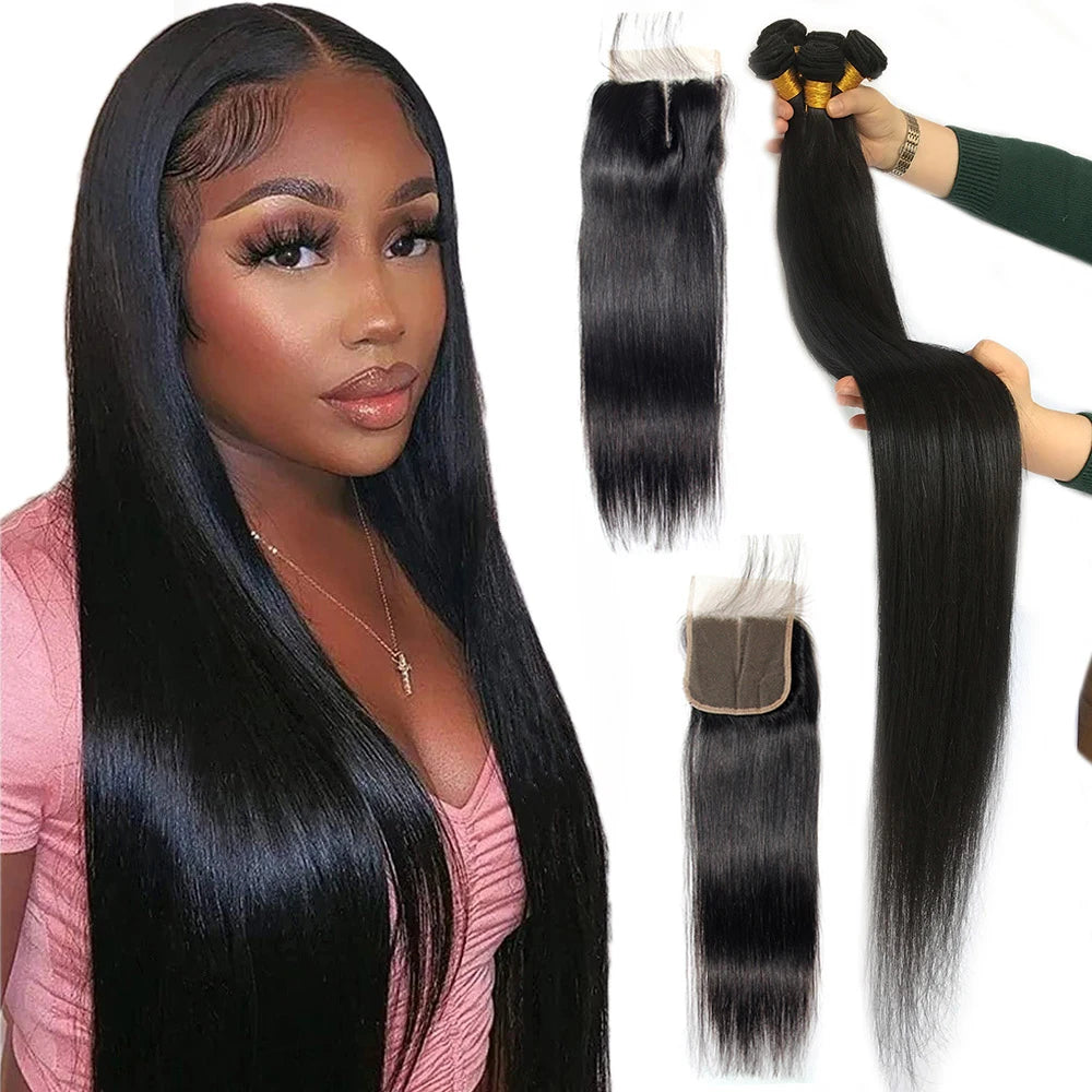 Large Stock Indian Hair Vendors 9a-10a Straight Wholesale Virgin Hair Bundle Wraps Custom logo for Black Women