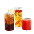 Handblown Square Shaped Drinking Glass Mug Juice Milk Coffee Beer Water Glass Cup Juice Heat-resistant