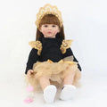 R&B the Material Safety 24Inches Silicone Toddler Alive Full Princess Reborn Baby for Gift Baby Doll