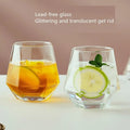 Six Edge High Borosilicate Glass Golden Rim Coffee Milk Cup