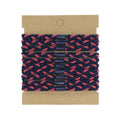 10pcs/set Custom logo Paper Card Bohemian Strong Men Braided Hair Ties Bracelet Elastic Hair Band for Men Hair Accessories