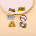 15 Styles Just Keep Going Creative Colorful Letter Alphabet Inspired Short Sentences Soft Enamel Badges Lapel Metal Enamel Pins