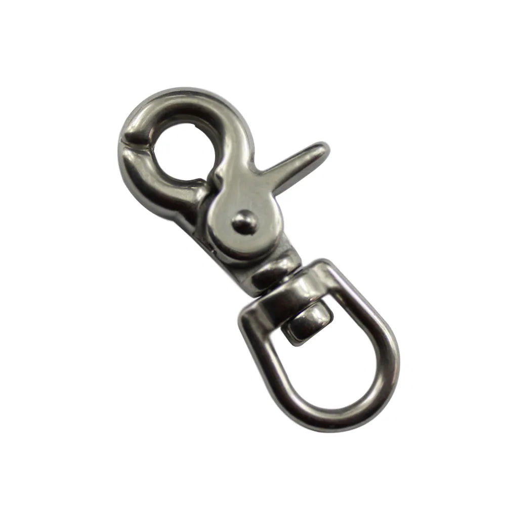 Wholesale 65mm Stainless Steel 304/316 Lobster Clasp Eye Swivel Trigger Spring Snap Hook for Dog Leash