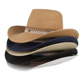 2026 Best Selling Mexico Straw Hat Custom Women Cowboy Hats Western Panama Beach Hats with Ribbon