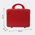 Factory Hot Sell Travel Zipper Cosmetic Cases Bag ABS Double Handle Beauty Case Screen Printed Gift