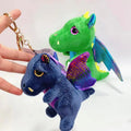 12CM Plush Dinosaur Stuffed Animal Key Chain Tyrannosaurus Rex Kids Plushie Dinosaur Key Chains Pendant Bag Charm Car Key Rings