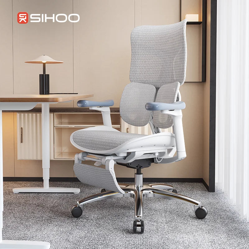 SIHOO Office Chair Supplier S100 Ergonomic Office Chair Pressure-Free Seat Cushion with Footrest Home Ergonomic Office Chair