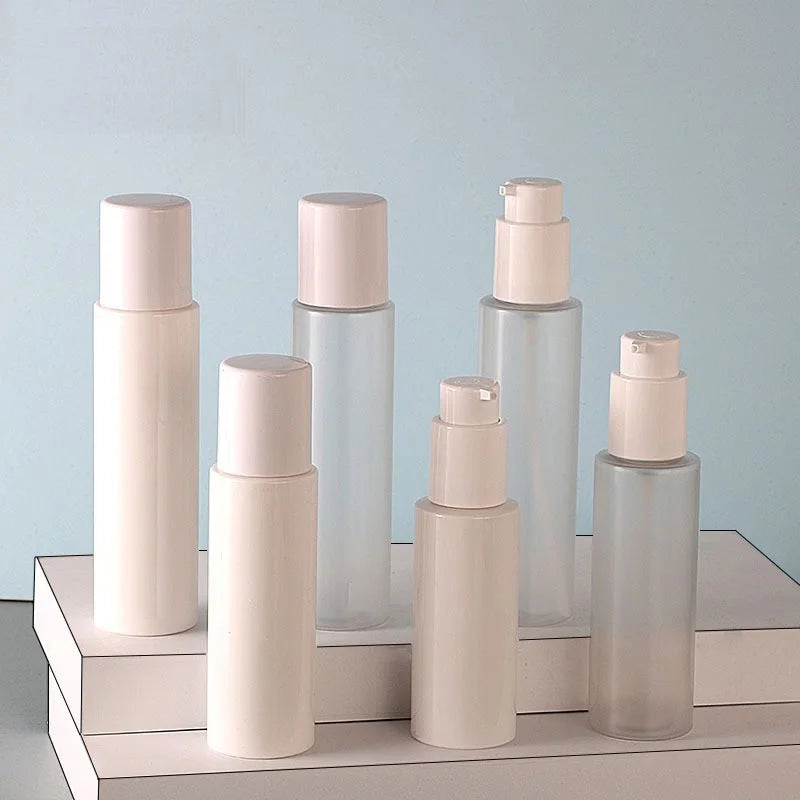 80ml Milky White Spot Pet Lotion Bottle 100ml Frosted Makeup Remover 120ml Pure Dew Cosmetic Plastic Bottle Skin Care Packaging