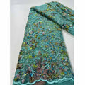 Mirror Tejido Flash Beading Dress Fabrics Wholesale Supplier Embroidery Dress Fabrics Glittery Fabric